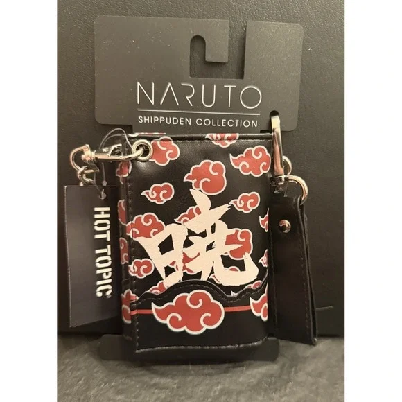 Naruto Shippuden Trifold Wallet & Chain Anime Hot Topic Merch