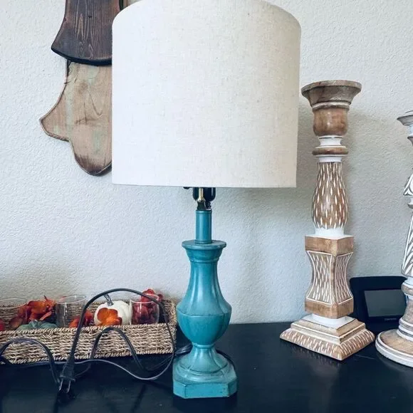 Turquoise Blue Table Lamp