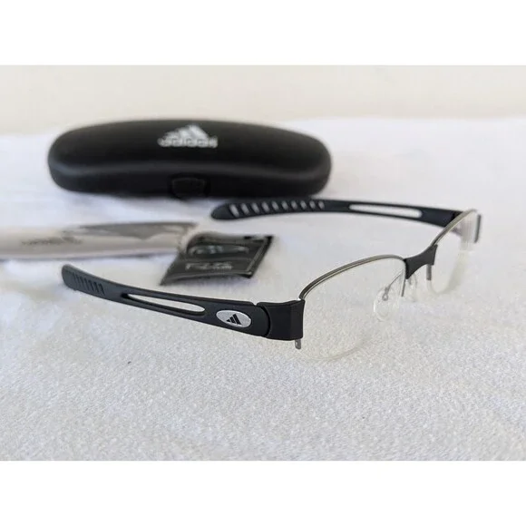 Adidas Designer Eyeglasses a881-60-6053 Black & Metal 50 [] 19 1 135
