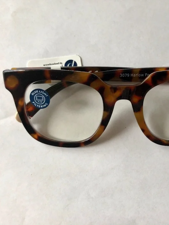 NEW Peepers Tortoise Harlow Blue Light Filtering Glasses +0.00