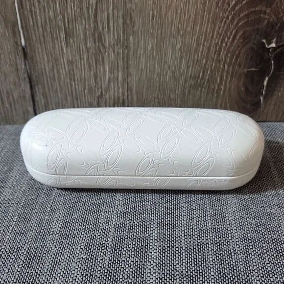 OAKLEY WHITE SUNGLASSES GLASSES HARD CLAM SHELL CASE