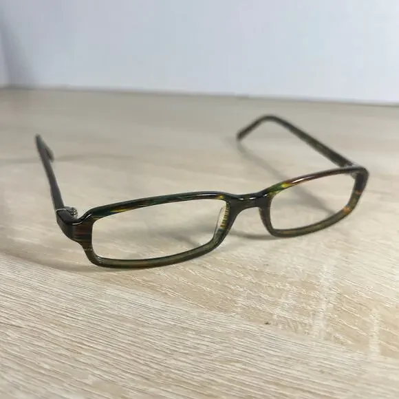 Prada VPR06G 6AK-1O1 Eyeglasses Frames Only Green Brown 52-17-135 Italy