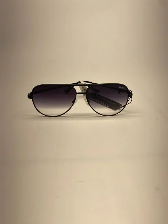 Quay Australia Womens High Key 126 Black Faded Sunglasses