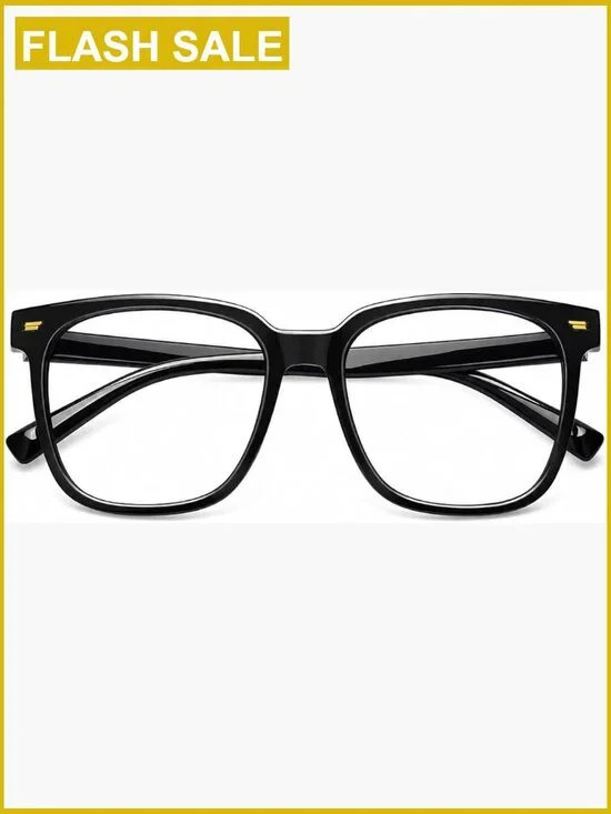 Oversized Square Blue Light Blocking Computer Glasses Anti Glare