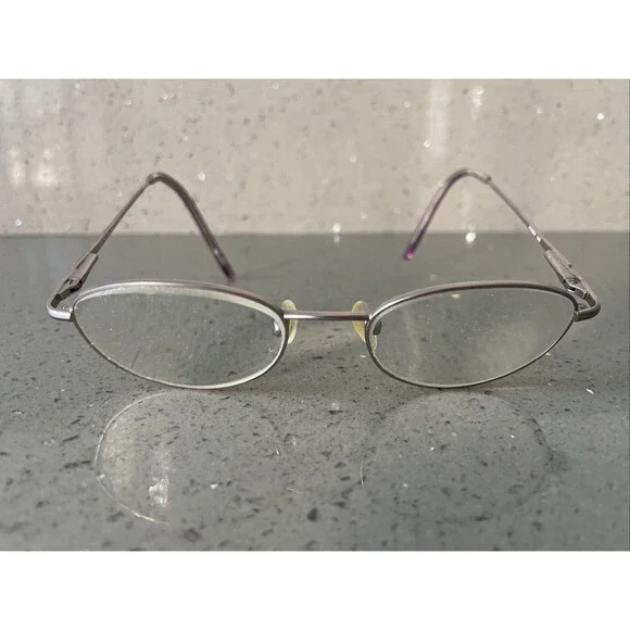Enhance EN7674 Matte Lilac Eyeglasses Frames ONLY Metal Oval 49-18-140 full rim