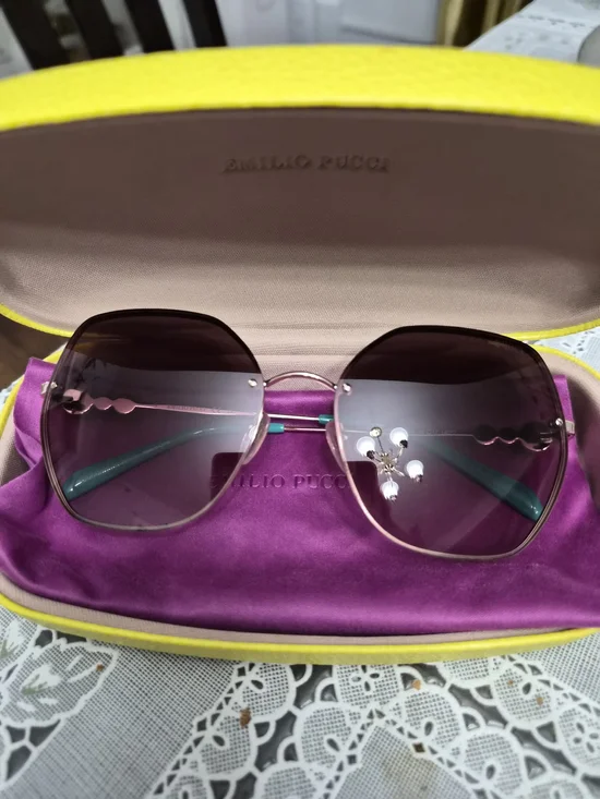 Emilio Pucci Women's Oversized Pink Gradient Sunglasses