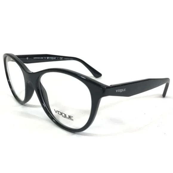 Vogue Eyeglasses Frames VO2988 W44 Black Round Cat Eye Full Rim 53-17-135