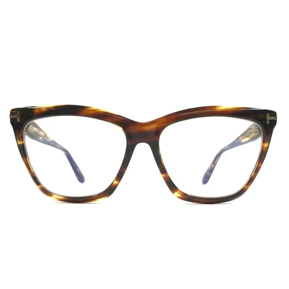 Tom Ford Eyeglasses Frames TF6064-B 055 Tortoise Cat Eye Full Rim 56-15-140