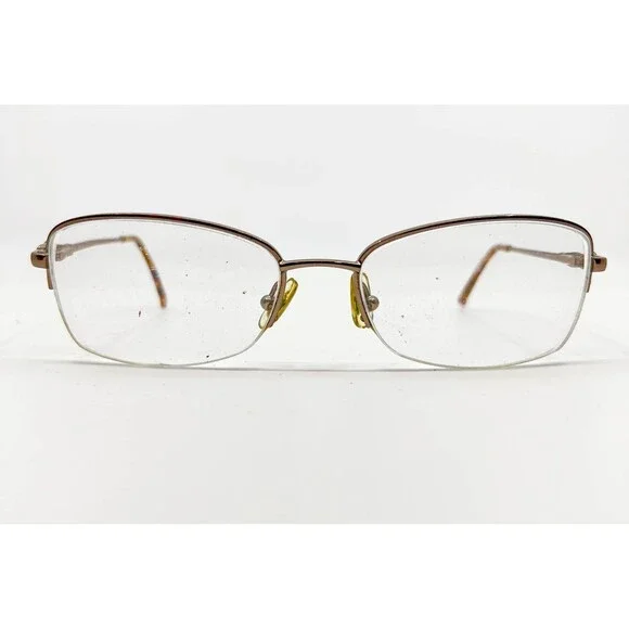 Tres Jolie 62 Eyeglasses Womens Gold Semi Rimless Frames 52-17-135