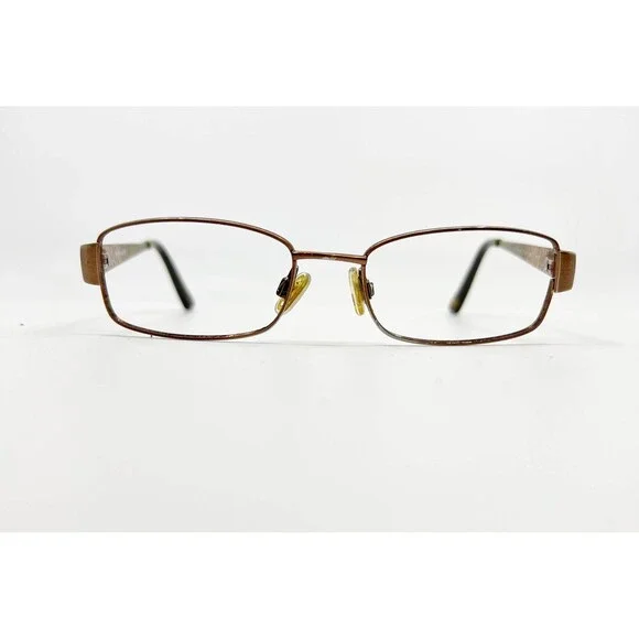 Anne Klein Eyeglass Frames Womens Mocha Brown Animal Print AK5046 50 17 130