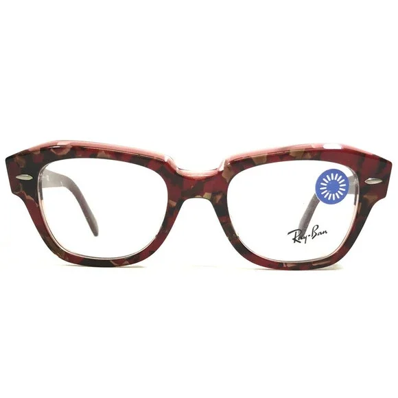 Ray-Ban Eyeglasses Frames RB5486 STATE STREET 8097 Red Gray Marble 48-20-145