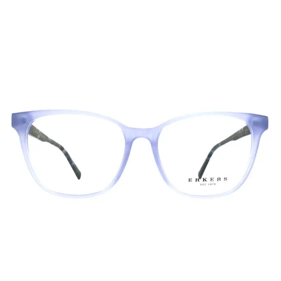 Erkers Eyeglasses Frames CHAIN OF ROCKS Wednesday Matte Blue 54-18-146