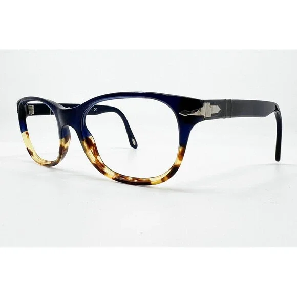 Persol Eyeglasses Womens Blue Tortoise Frame 3020 54-18-140