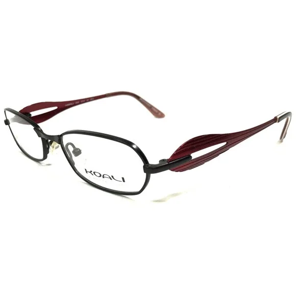 Morel Petite Eyeglasses Frames KOALI 6724K MR151 Black Red Rectangular 47-16-135