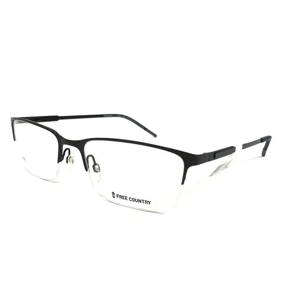 Free Country Eyeglasses Frames FM310 DGN Dark Gunmetal Rectangle 57-19-150