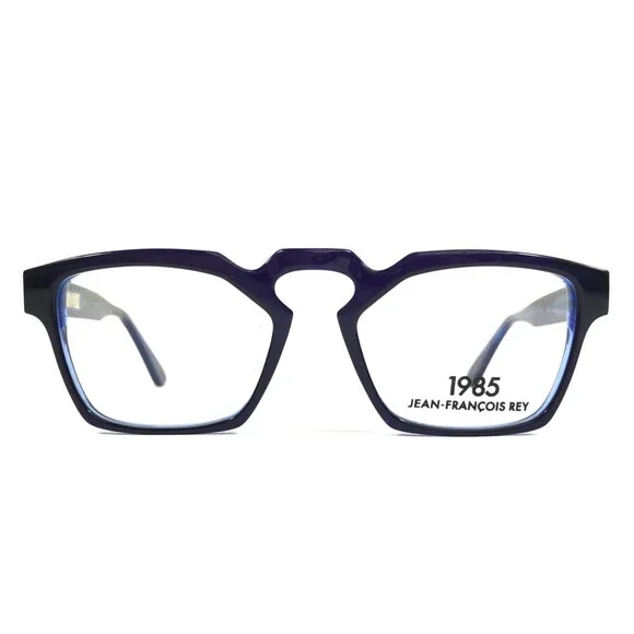 Jean-Francois Rey Eyeglasses Frames NIXON 2525 Black on Clear Blue 51-19-150