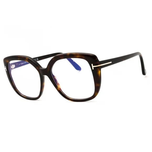 NWT Tom Ford FT6043-B Dark Havana Oversized 53mm Eyeglasses