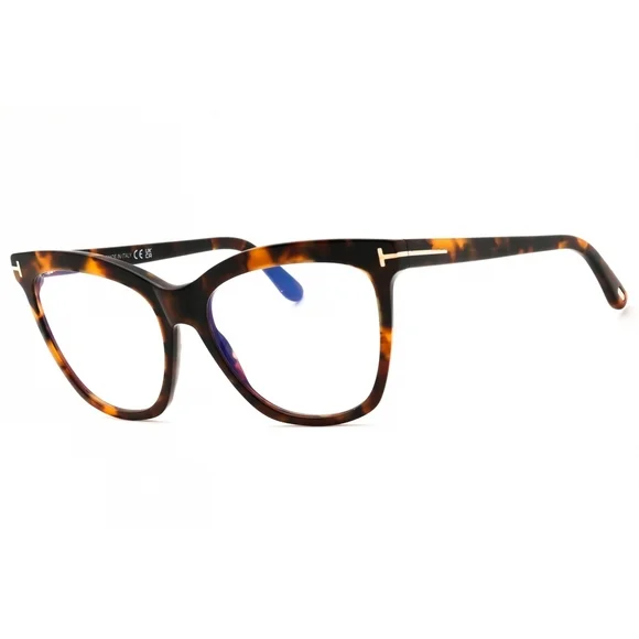 NWT Tom Ford FT6042-B Dark Havana Cat Eye 54mm Eyeglasses