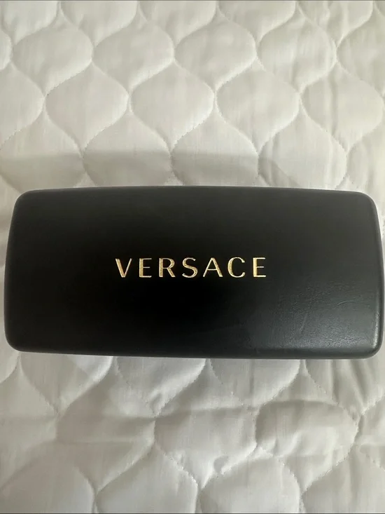 Versace Black and Gold Eyewear Case