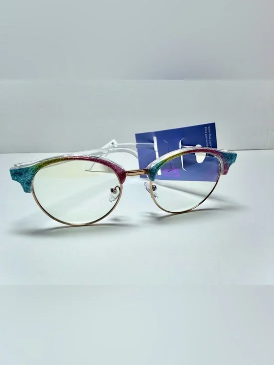 Claire's Multicolor Glitter Cat-Eye Glasses