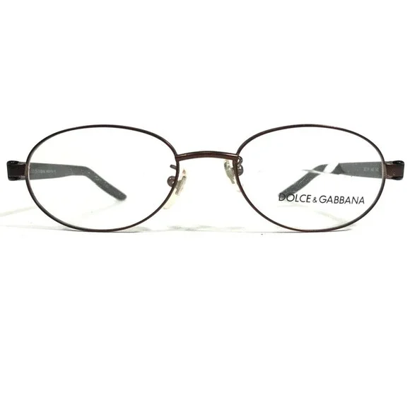 Dolce & Gabbana DG 119 445 Eyeglasses Frames Black Brown Round 50-18-140