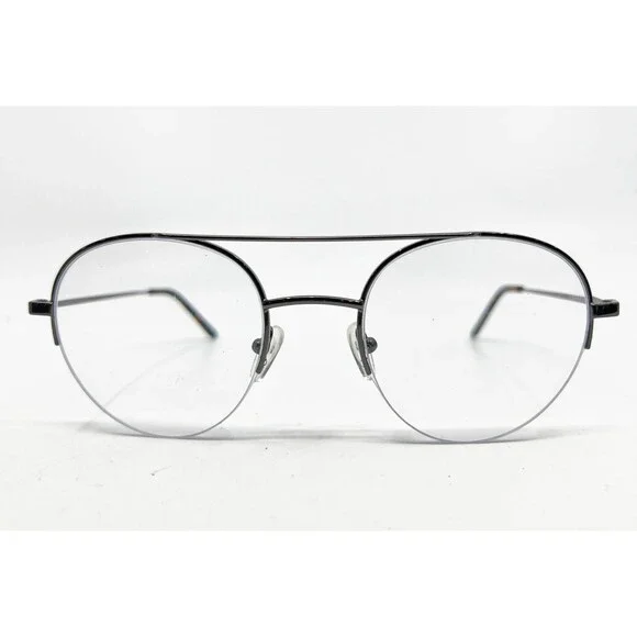 MC 2020-25 Eyeglasses Mens Gunmetal Semi-Rimless Double Bridge 51-22-140