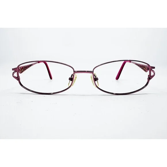 Heartland Mallory Eyeglasses Frames Womens Pink Metal Oval 52-17-135 38200