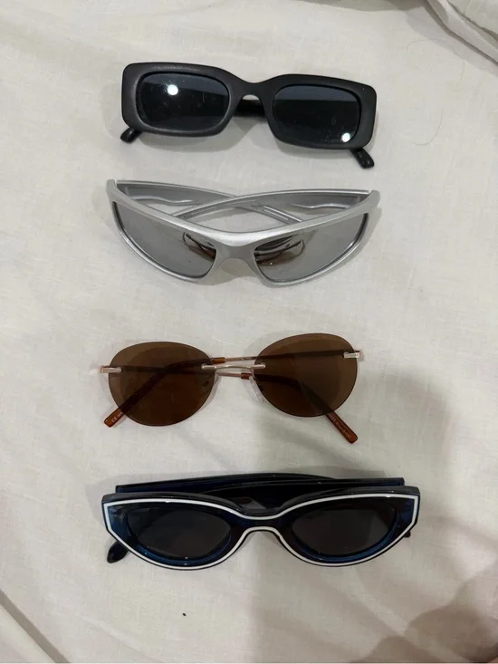 ASOS Assorted Sunglasses Pack - Black, Silver, Brown, Navy