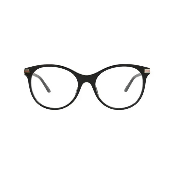 Gucci Round-Frame Recycled Acetate Optical Frames Black Womens