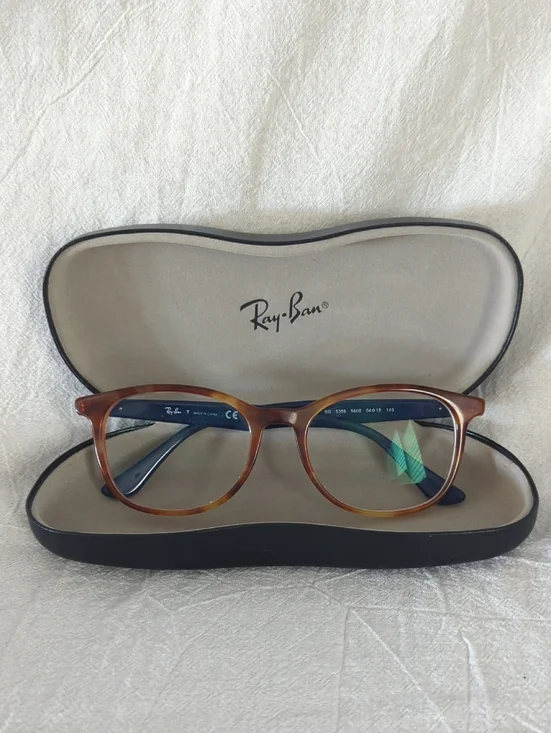 Ray-Ban RX5356 Havana Tortoise Frames Only Eyeglasses with Case