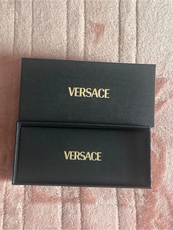 Versace MOD 3304 GB1 Black Cat Eye Eyeglass Frames 53-18-140 Full Set w/Box Case