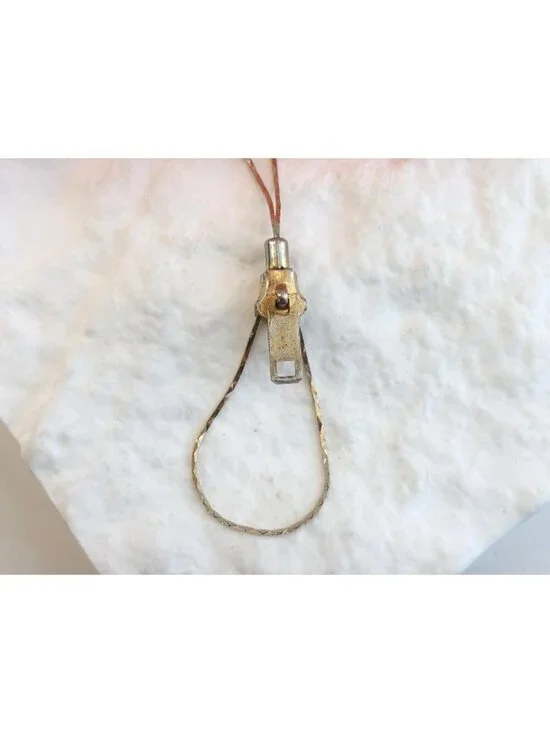 Minimalist Sliding Zipper Adjustable Cobra Chain 80's Vintage Glasses Chain 14