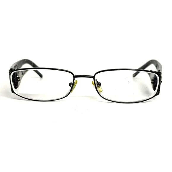 Vogue VO 3661-B Black Rectangular Eyeglasses Frames 52-16-130 Cut-Out Detail
