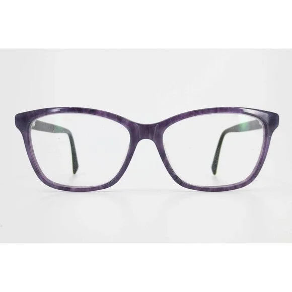 Lucky Brand D511 Purple Marbled Cat Eye Eyeglasses Frames 55-15-140 Womens