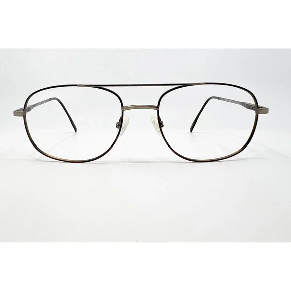 Kirkland Signature Arturo Eyeglasses Mens Pewter Aviator Metal 58-19-145