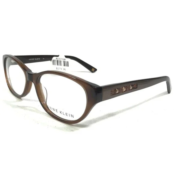 Anne Klein Eyeglasses Frames AK5021 272 TAUPE Brown Cat Eye Full Rim 53-16-135