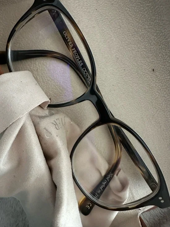 Oliver Peoples Black and Tortoiseshell Acetate Optical Frames