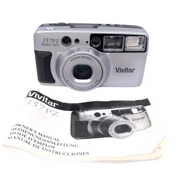 VTG Vivitar Series 1 357PZ Quartz Date 35mm Point & Shoot Camera 35-70mm Zoom