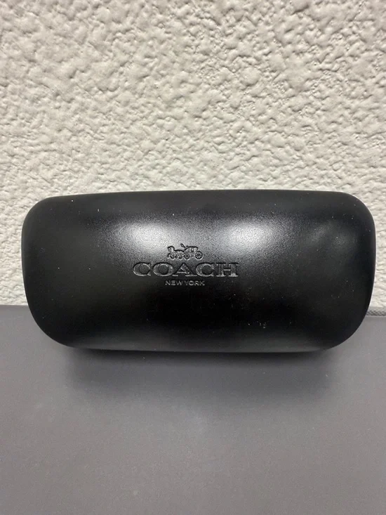 Coach Black Embossed Eyewear Case