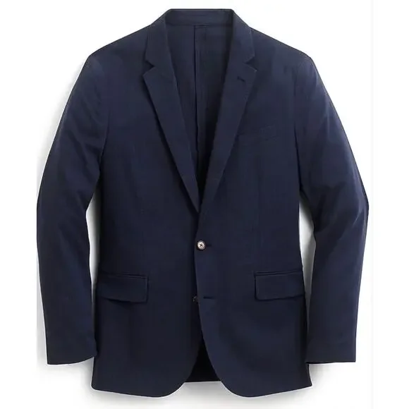 J. Crew Ludlow Slim Stretch Cotton Unlined Blazer Navy size‎ 40L