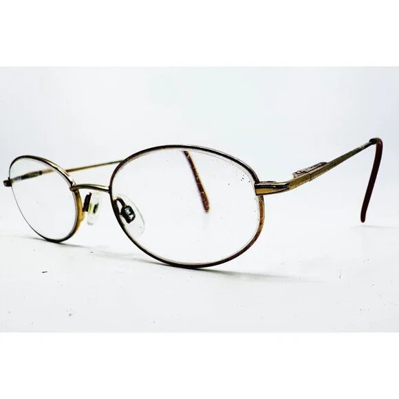 Unbranded Eyeglasses Frames Womens Gold Pink Frost OM 105 Oval 49-18-135
