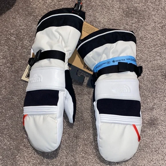 The North Face Montana Pro GTX Gore Plus Warm White Mittens SIZE M Snowboard