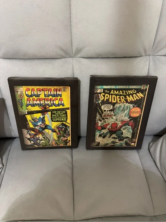 Marvel Black Canvas Art Panels (Set of 2)