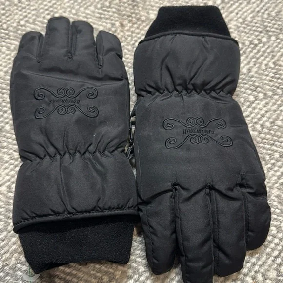 HotFingers ladies black winter ski gloves size‎ small