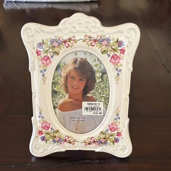 Floral Ceramic Photo Frame