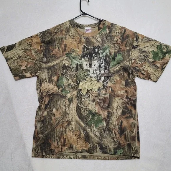 Camo T Shirt Mens Size 2XL Advantage Timber Camouflage Hunting Sportex