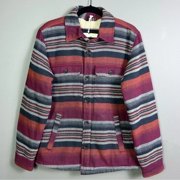 American‎ Eagle jacket men's medium sherpa southwestern heavy blanket gorpcore