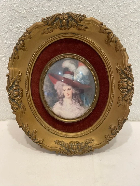 Vintage  Cameo Creation Portrait reproduction of “ Mrs Hallet”
