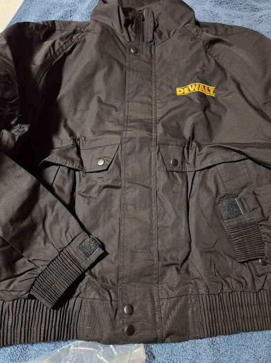 Men’s De Walt Black Work Jacket - Durable  Coat NWT