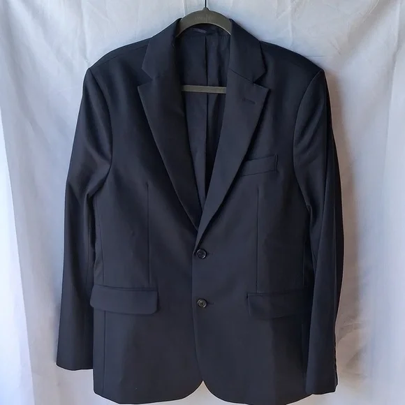Quince Stretch Wool Blazer Navy  Premium Italian Wool S